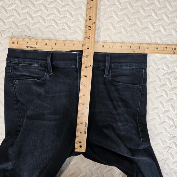 Frame Denim Le High Flare Jeans Womens 30 Dark Wash Cowgirl Rockabilly Boho USA - Picture 11 of 13